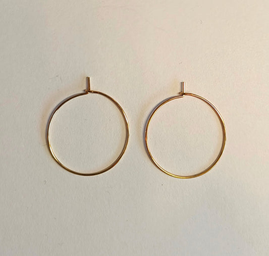 Kullattu teräs rengaskoukku, roikkuva korvakoru