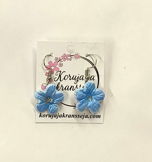 Hohtavat kukka korvakorut, Roikkuvat