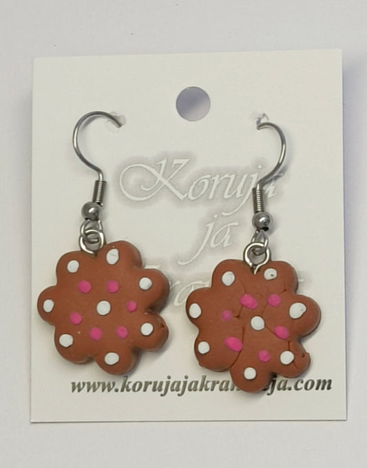 Gingerbread Earrings, Dangling