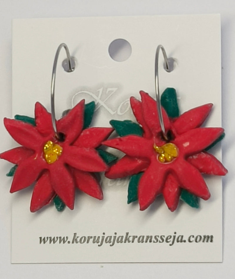 Joulutähti Korvakorut, Rengaskoukku