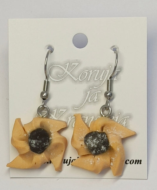 Christmas Tart Earrings, Dangling