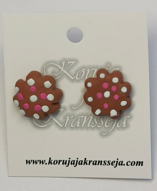 Gingerbread Stud Earrings