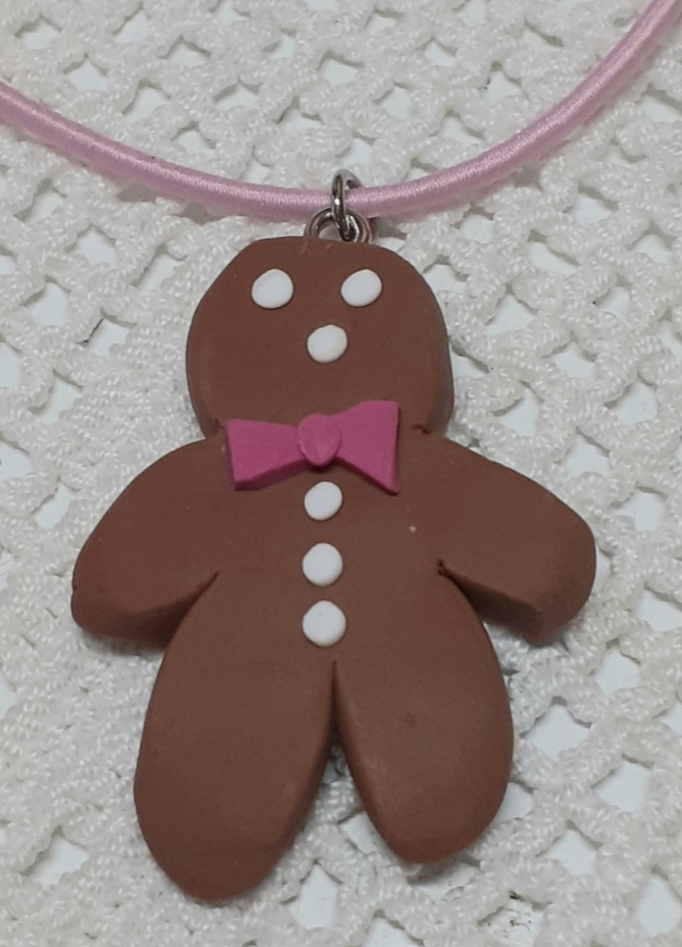 Gingerbread Man Necklace
