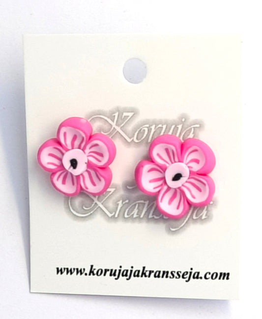 Retrokukka Nappikorvakorut