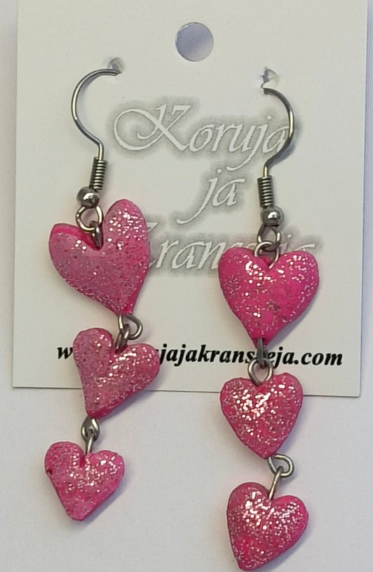 Pitkät Sydän Korvakorut, Roikkuvat