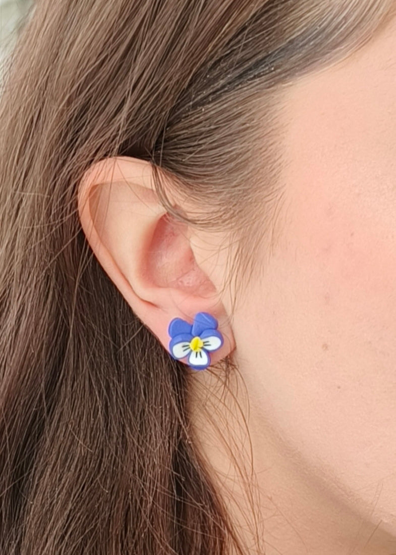 Violet Stud Earrings
