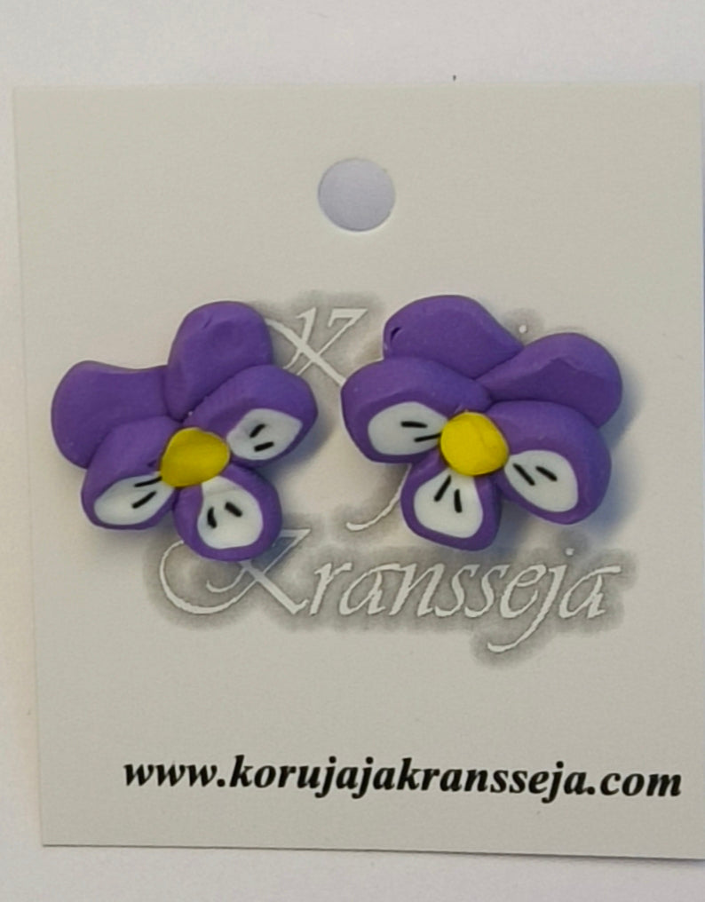 Violet Stud Earrings