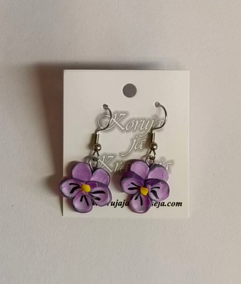 Violet Earrings, Dangling
