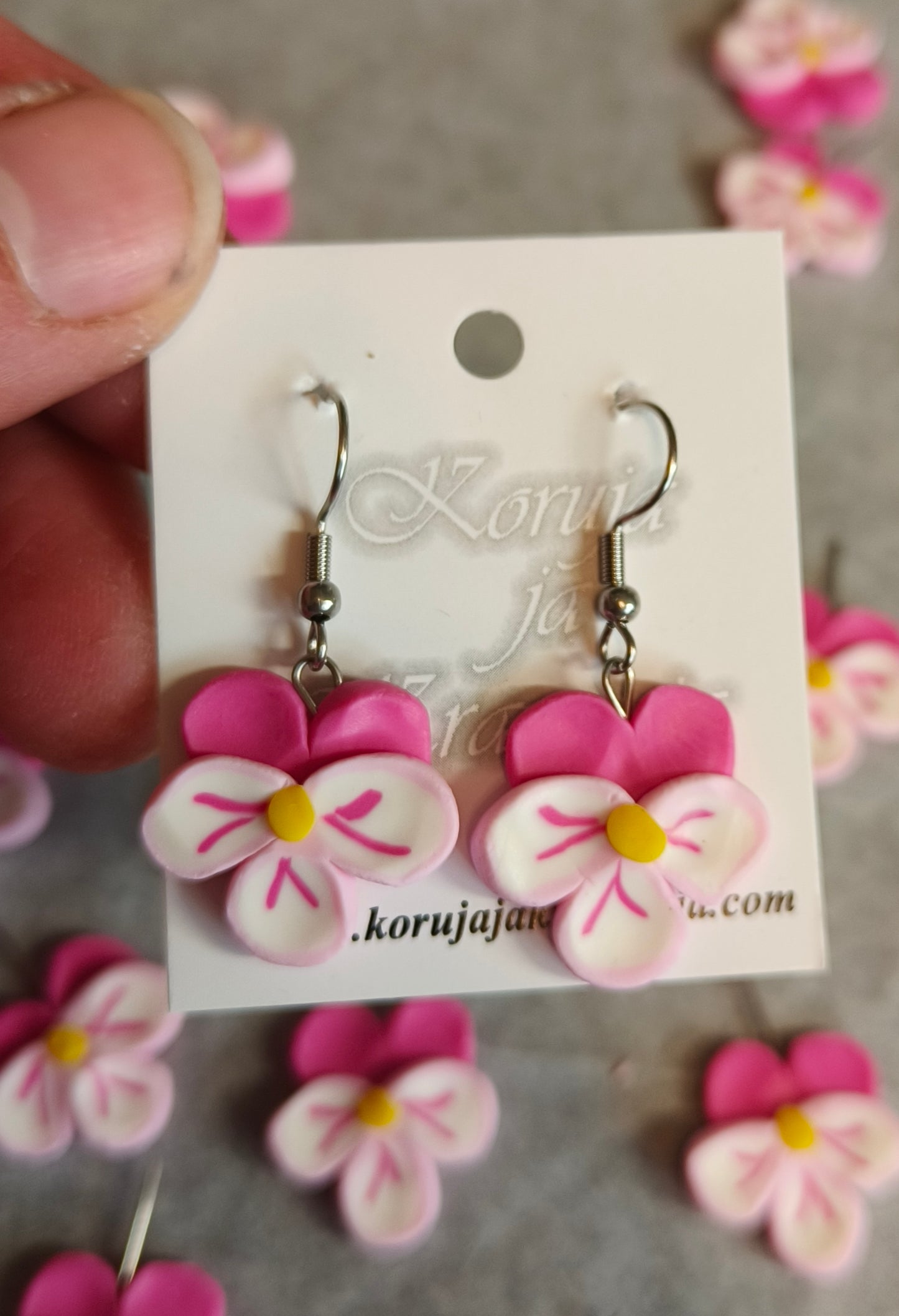 Violet Earrings, Dangling