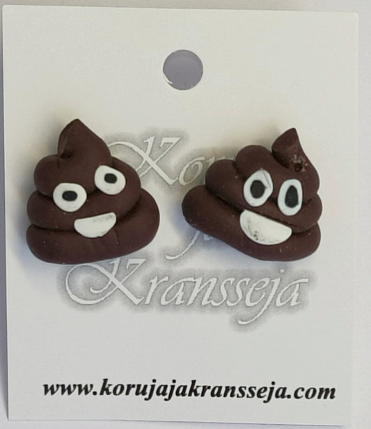 Kakka-emoji Nappikorvakorut