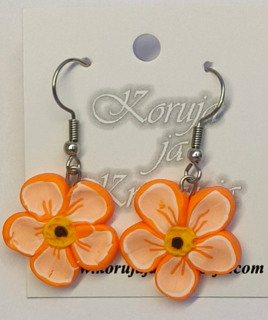 Retro Flower Earrings, Dangling