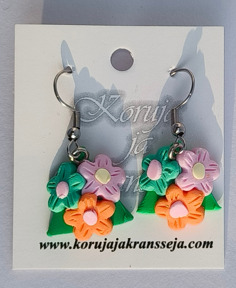 Bouquet Earrings, Dangling