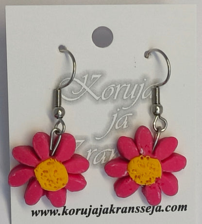 Daisy Earrings, Dangling