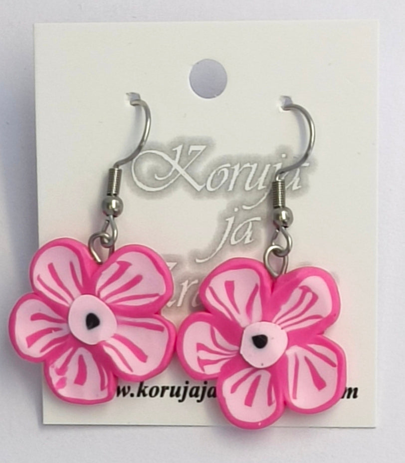 Retro Flower Earrings, Dangling