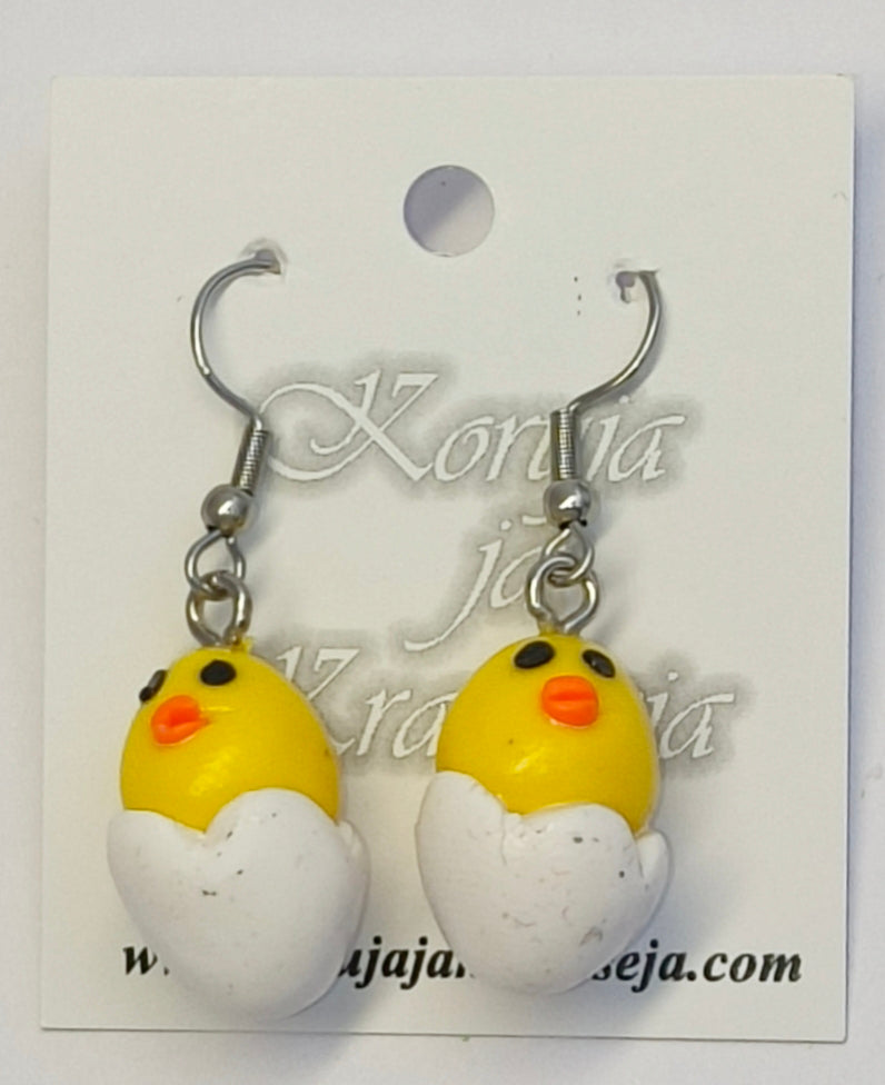 Chick Earrings, Dangling
